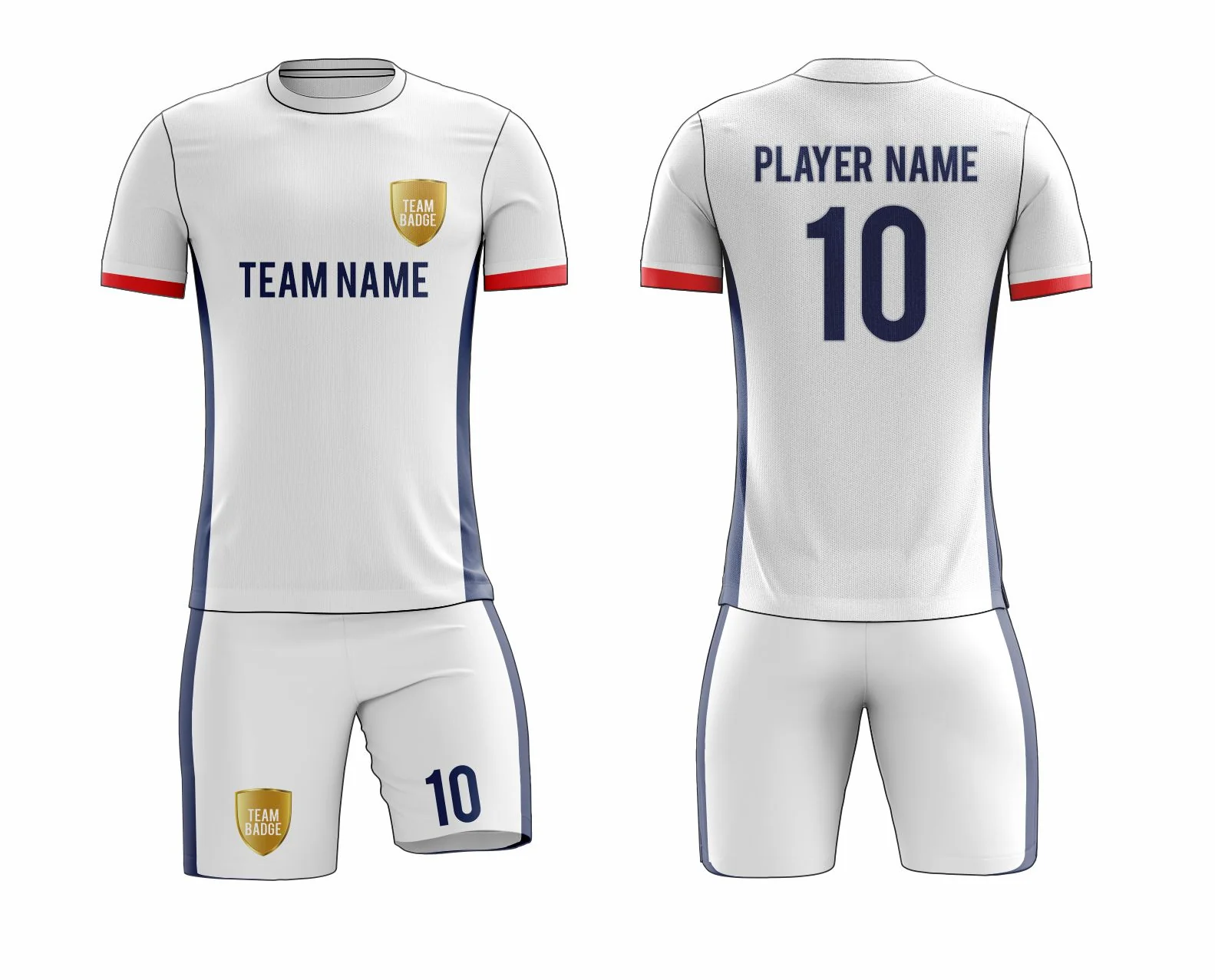 SB 12859 White Sublimation Custom Soccer Jersey Adult & Youth Unisex - Hipona Sports