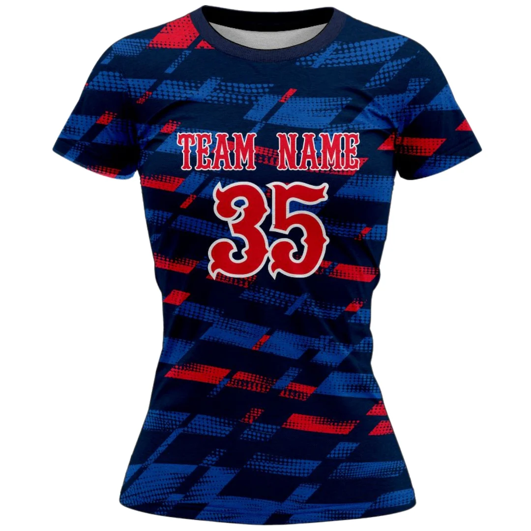 VJ123 Custom Blue Volleyball Jersey - Adult & Youth Unisex - Hipona Sports