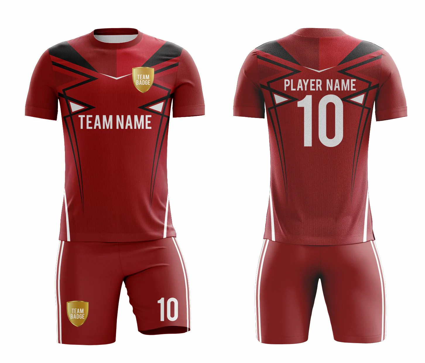 SB 1105 Red Sublimation Custom Soccer Jersey Adult & Youth Unisex - Hipona Sports