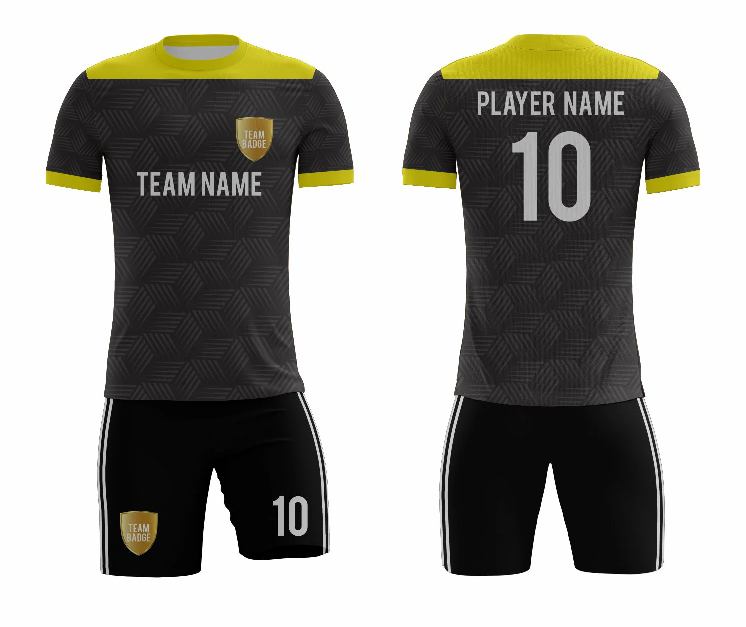 SB 1083 Black Sublimation Custom Soccer Jersey Adult & Youth Unisex - Hipona Sports