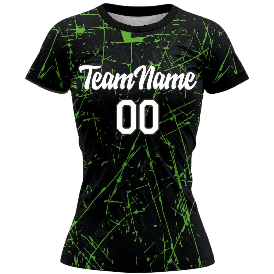 VJ150 Custom Black Volleyball Jersey - Adult & Youth Unisex - Hipona Sports