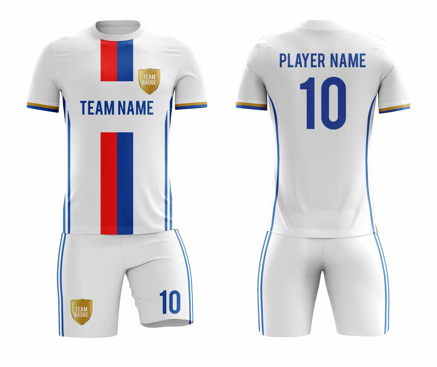 SB 1191 White Sublimation Custom Soccer Jersey Adult & Youth Unisex - Hipona Sports