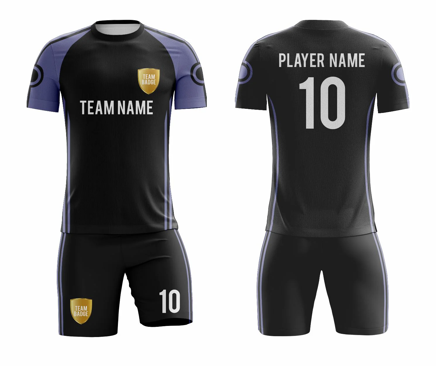 SB 12788 Black Sublimation Custom Soccer Jersey Adult & Youth Unisex - Hipona Sports