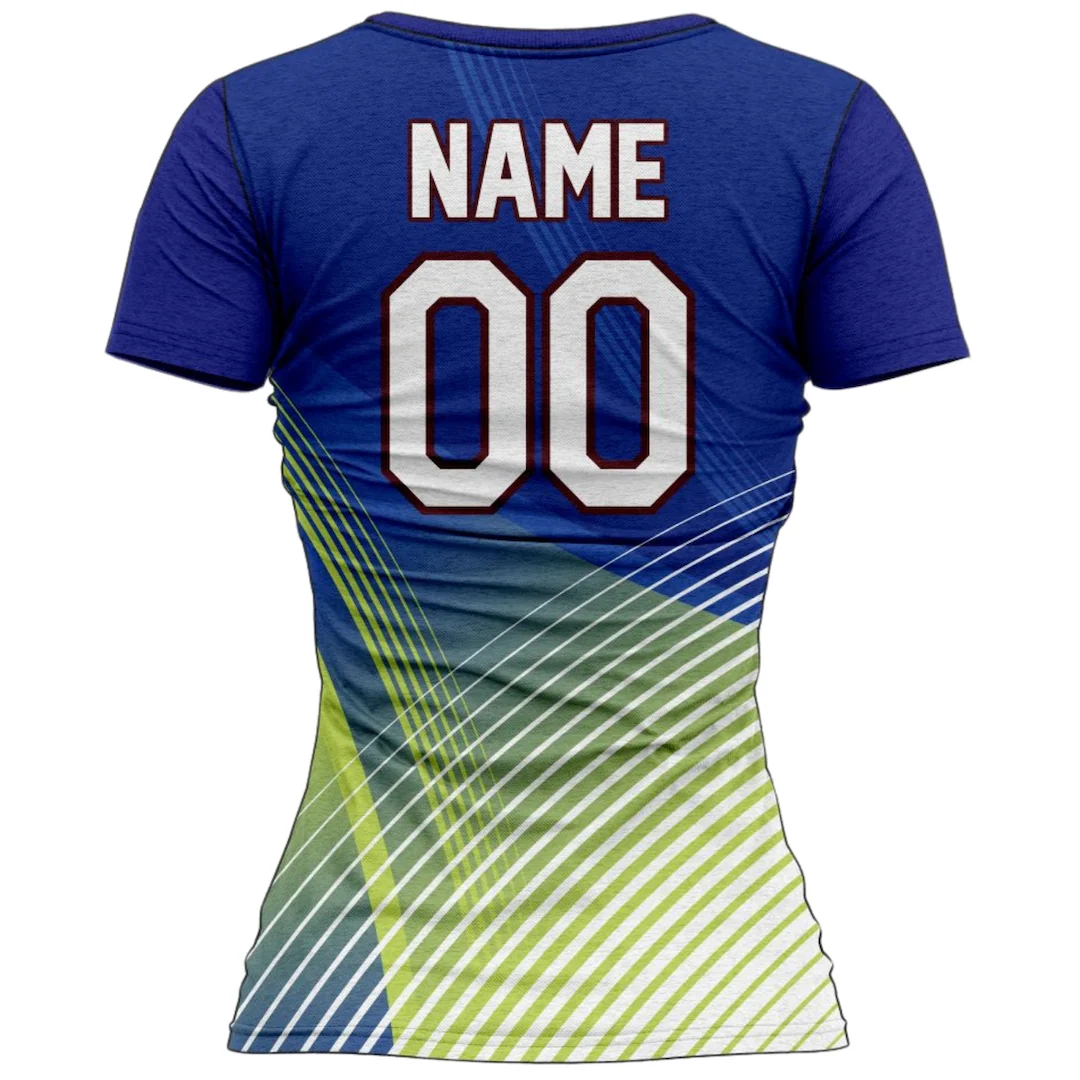 VJ107 Custom Blue Volleyball Jersey - Adult & Youth Unisex - Hipona Sports