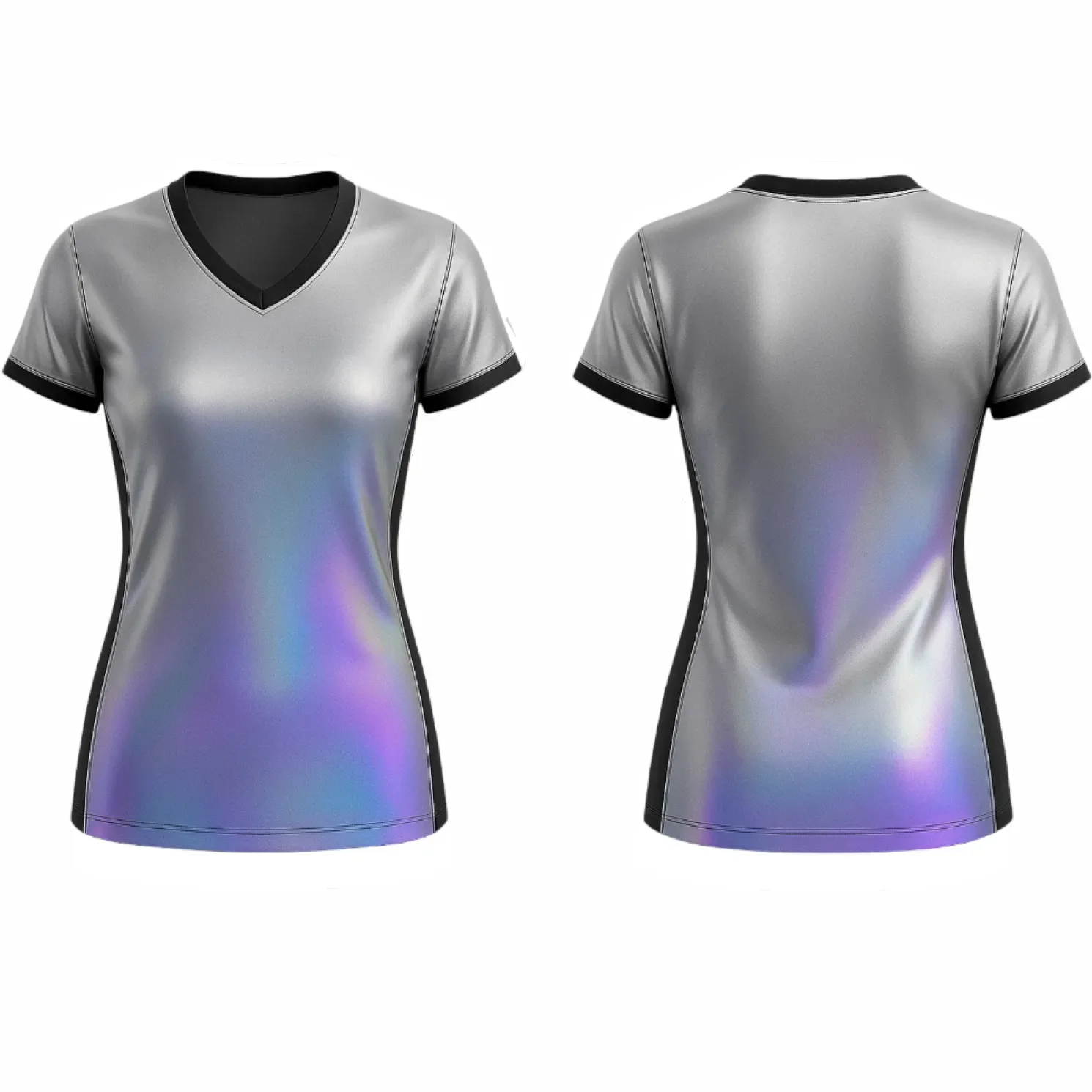 VJ163 Custom Silver Volleyball Jersey - Adult & Youth Unisex - Hipona Sports