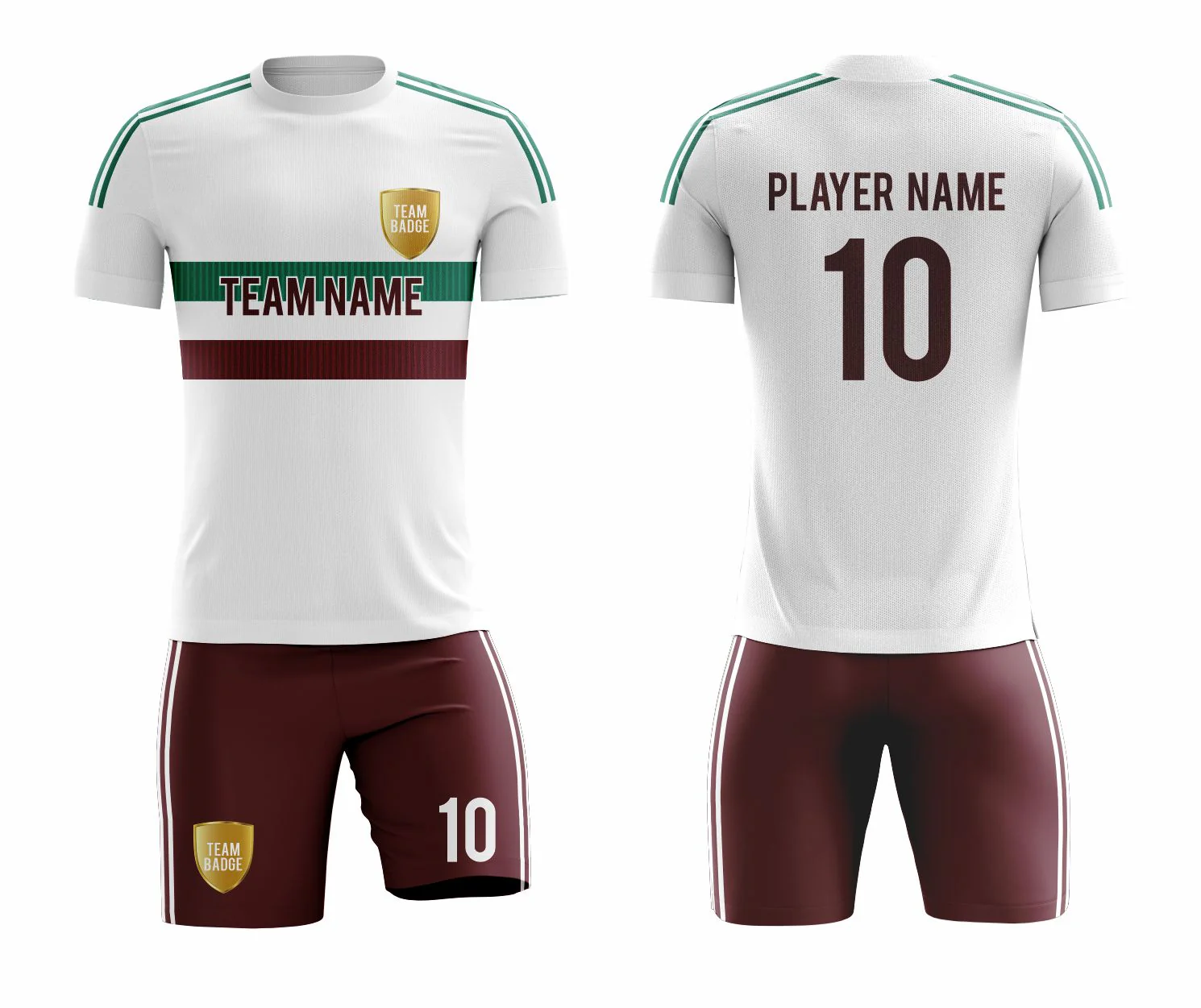 SB 1135 White/Red Sublimation Custom Soccer Jersey Adult & Youth Unisex - Hipona Sports