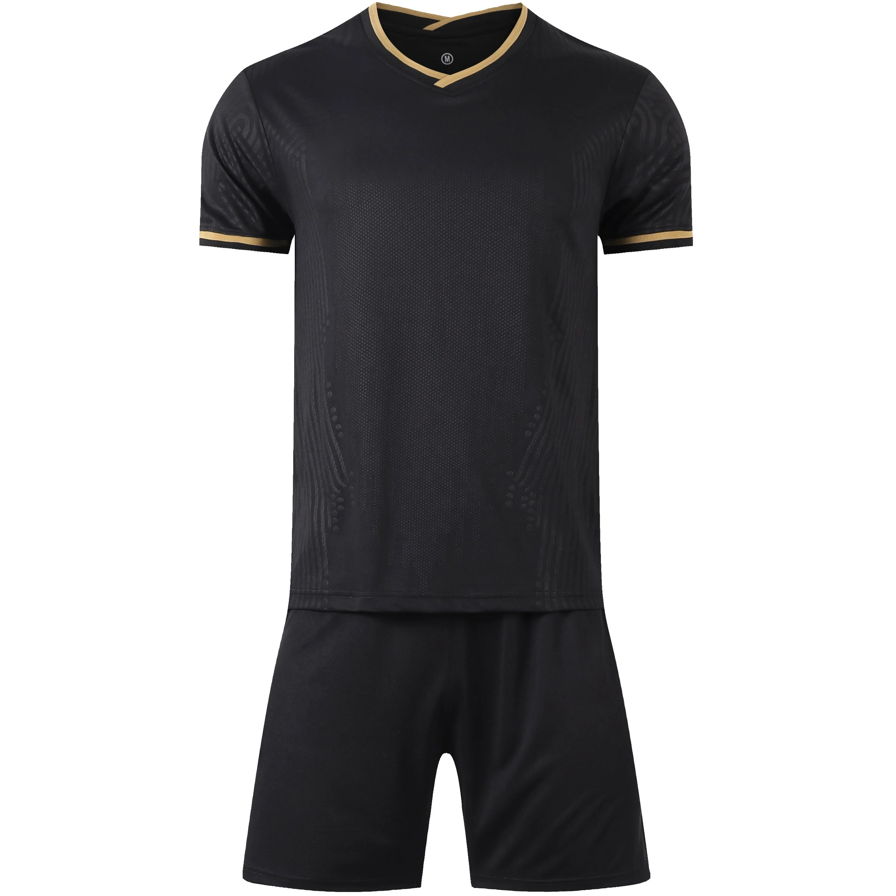 El Catalan Black Youth SS Soccer Uniform Kit - Hipona Sports