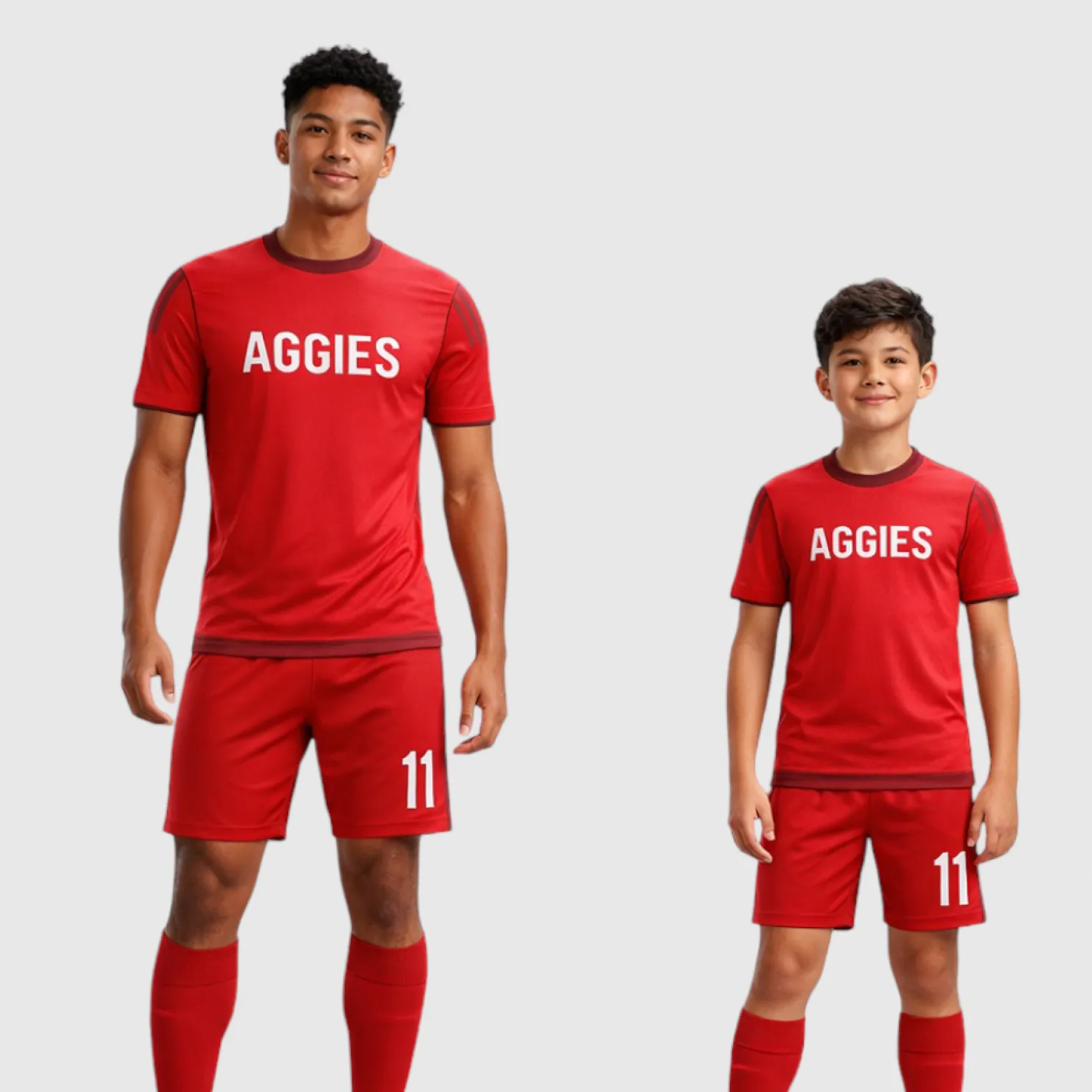 SB 12901 Red Sublimation Custom Soccer Jersey Adult & Youth Unisex - Hipona Sports