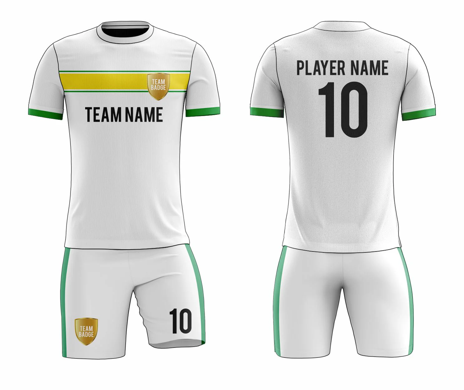 SB 1259 White Sublimation Custom Soccer Jersey Adult & Youth Unisex - Hipona Sports
