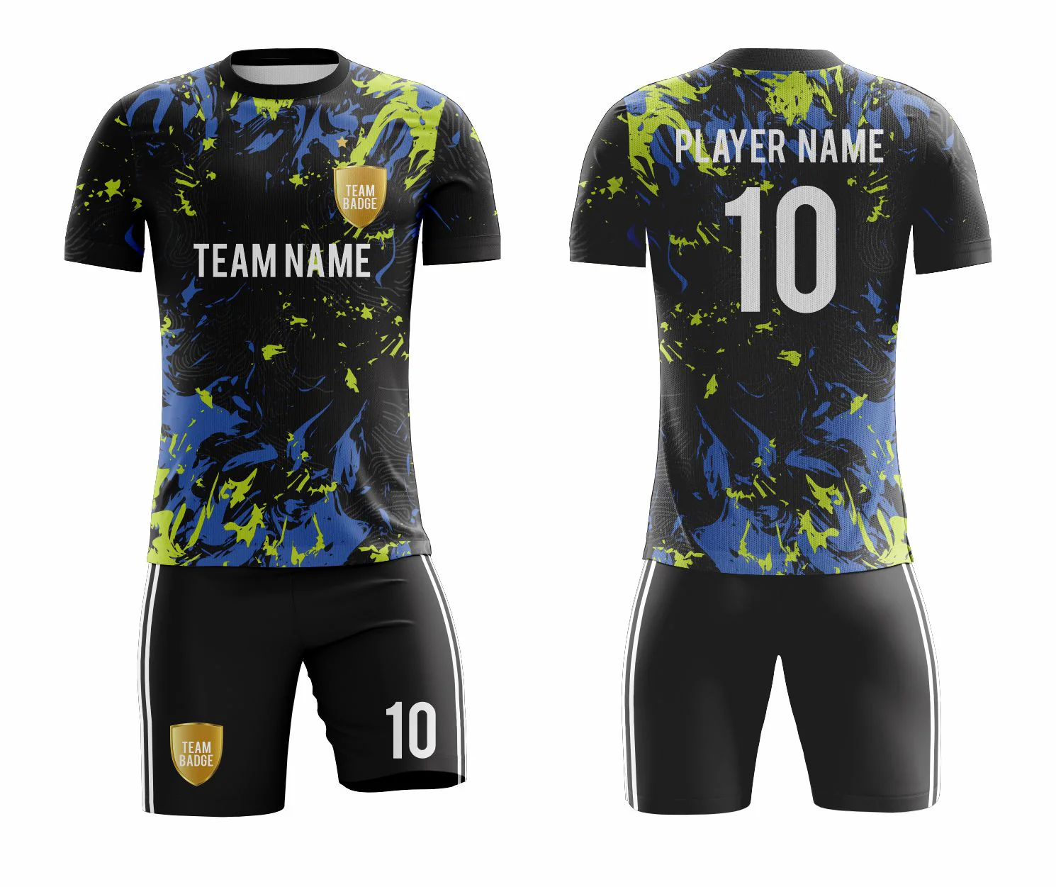 SB 1194 Black Sublimation Custom Soccer Jersey Adult & Youth Unisex - Hipona Sports