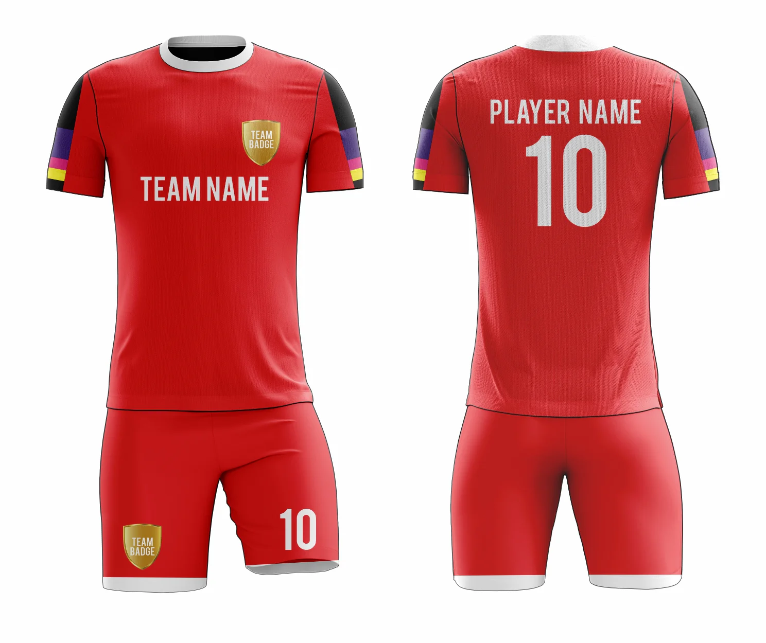 SB 12790 Red Sublimation Custom Soccer Jersey Adult & Youth Unisex - Hipona Sports