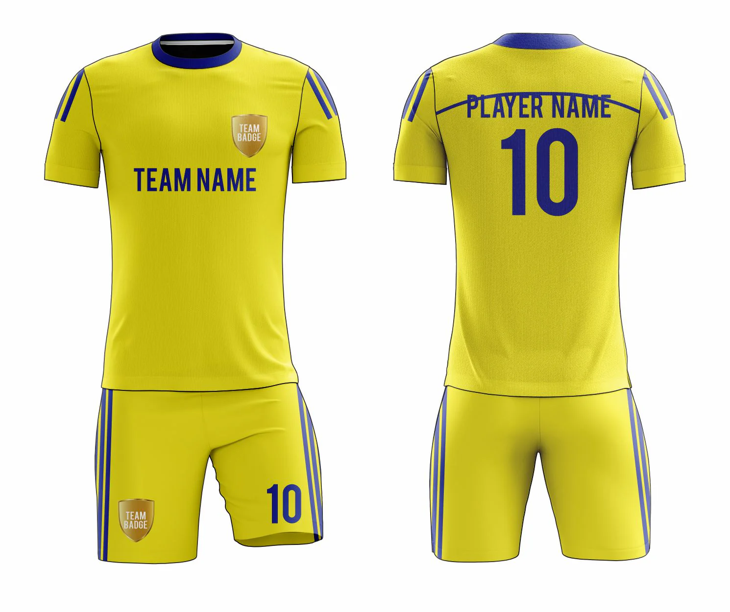 SB 1273 Yellow Sublimation Custom Soccer Jersey Adult & Youth Unisex - Hipona Sports