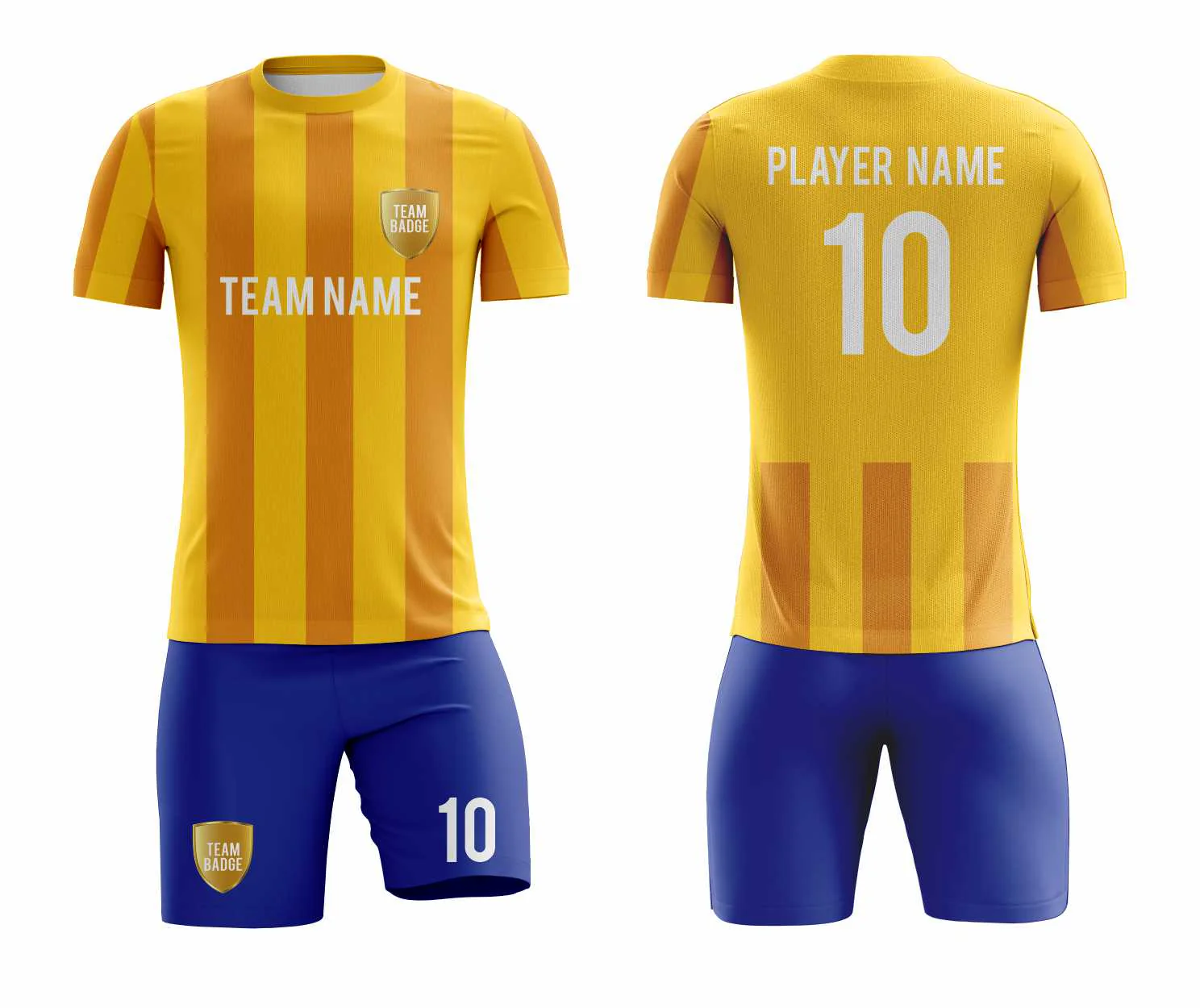 SB 1146 Yellow/Blue Sublimation Custom Soccer Jersey Adult & Youth Unisex - Hipona Sports