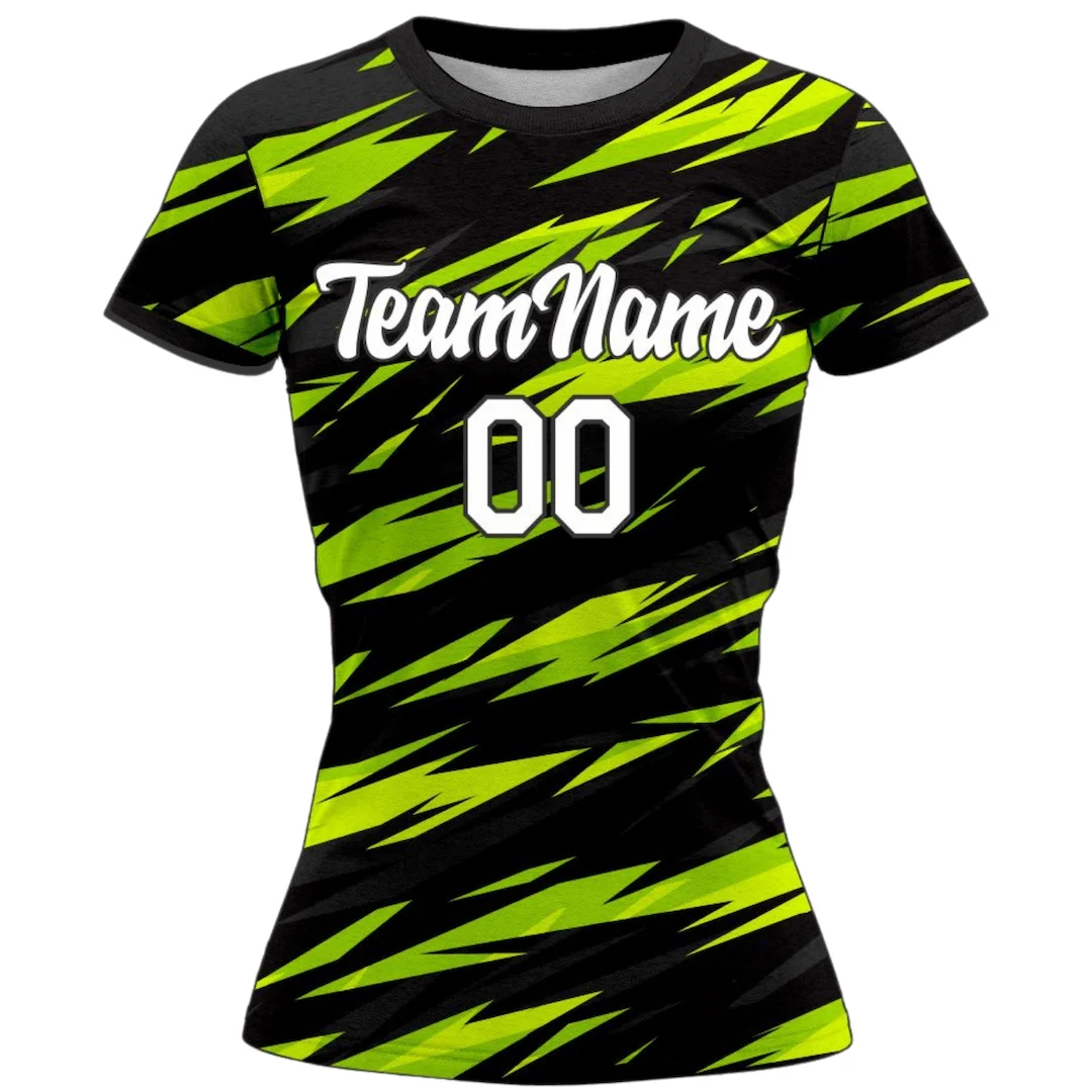 VJ149 Custom Green Volleyball Jersey - Adult & Youth Unisex - Hipona Sports