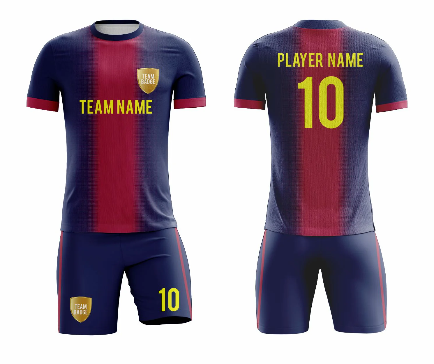 SB 1145 Blue/Red Sublimation Custom Soccer Jersey Adult & Youth Unisex - Hipona Sports