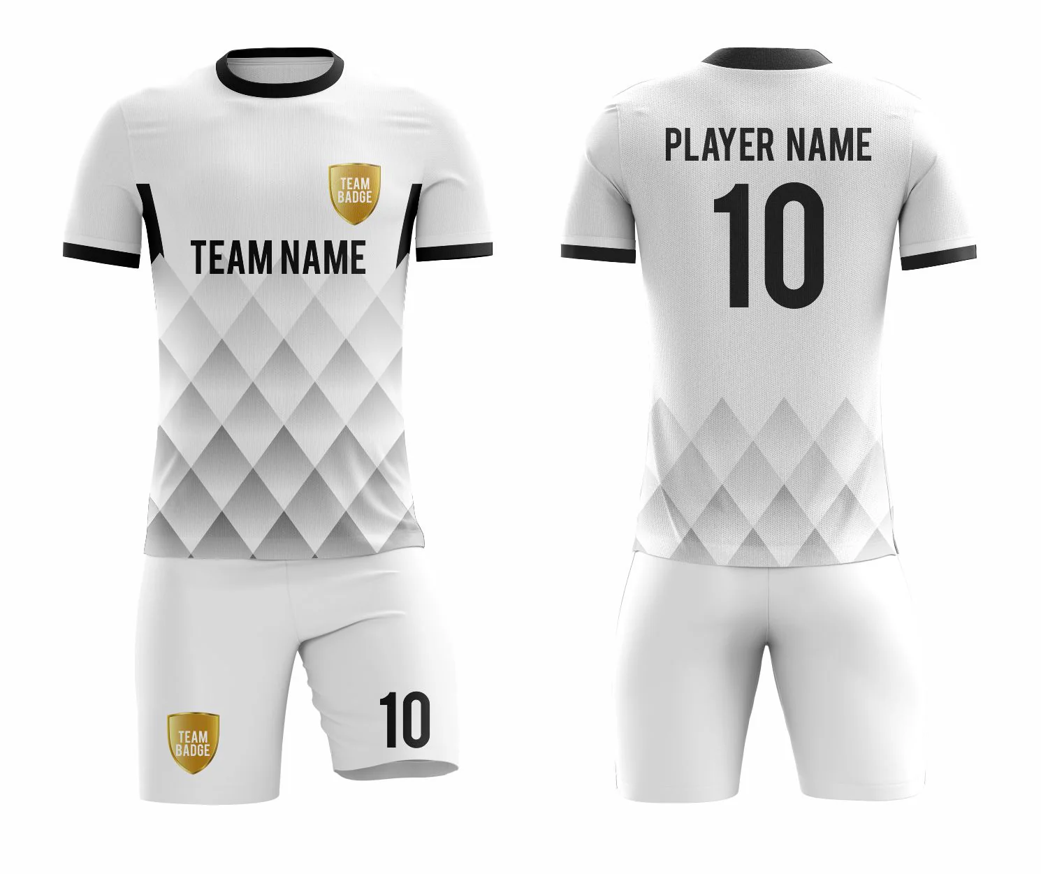 SB 1128 White Sublimation Custom Soccer Jersey Adult & Youth Unisex - Hipona Sports