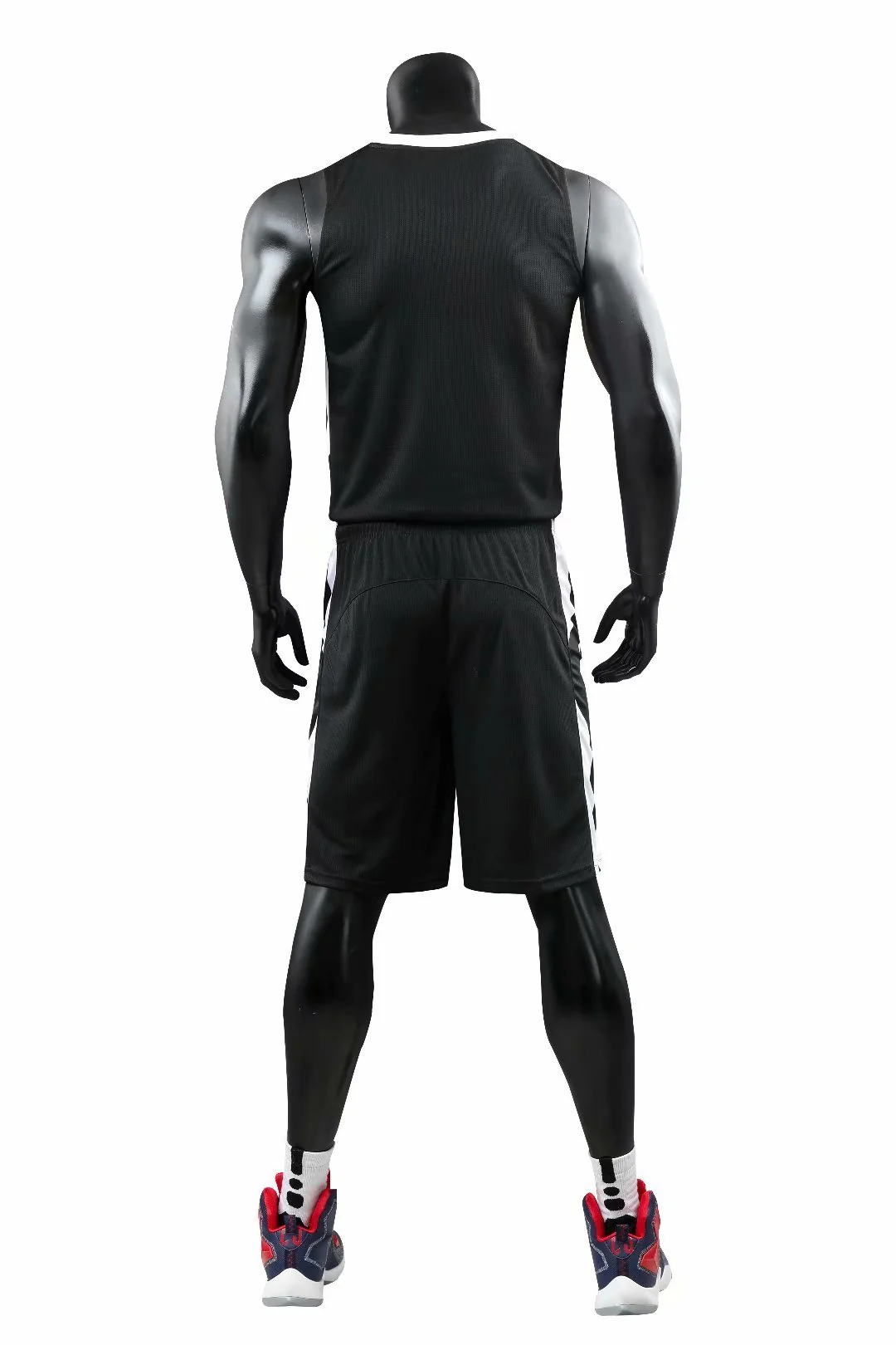 Alley Black NS Youth Customizable Basketball Jersey With Optional Shorts - Hipona Sports