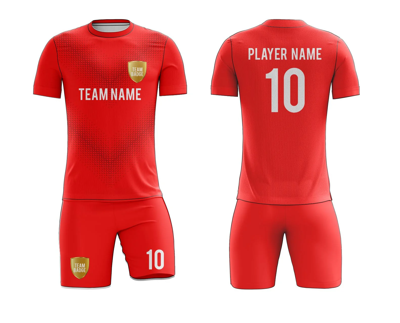 SB 12857 Red Sublimation Custom Soccer Jersey Adult & Youth Unisex - Hipona Sports