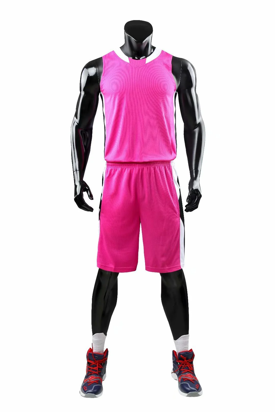 Alley Pink NS Customizable Basketball Jersey With Optional Shorts - Hipona Sports