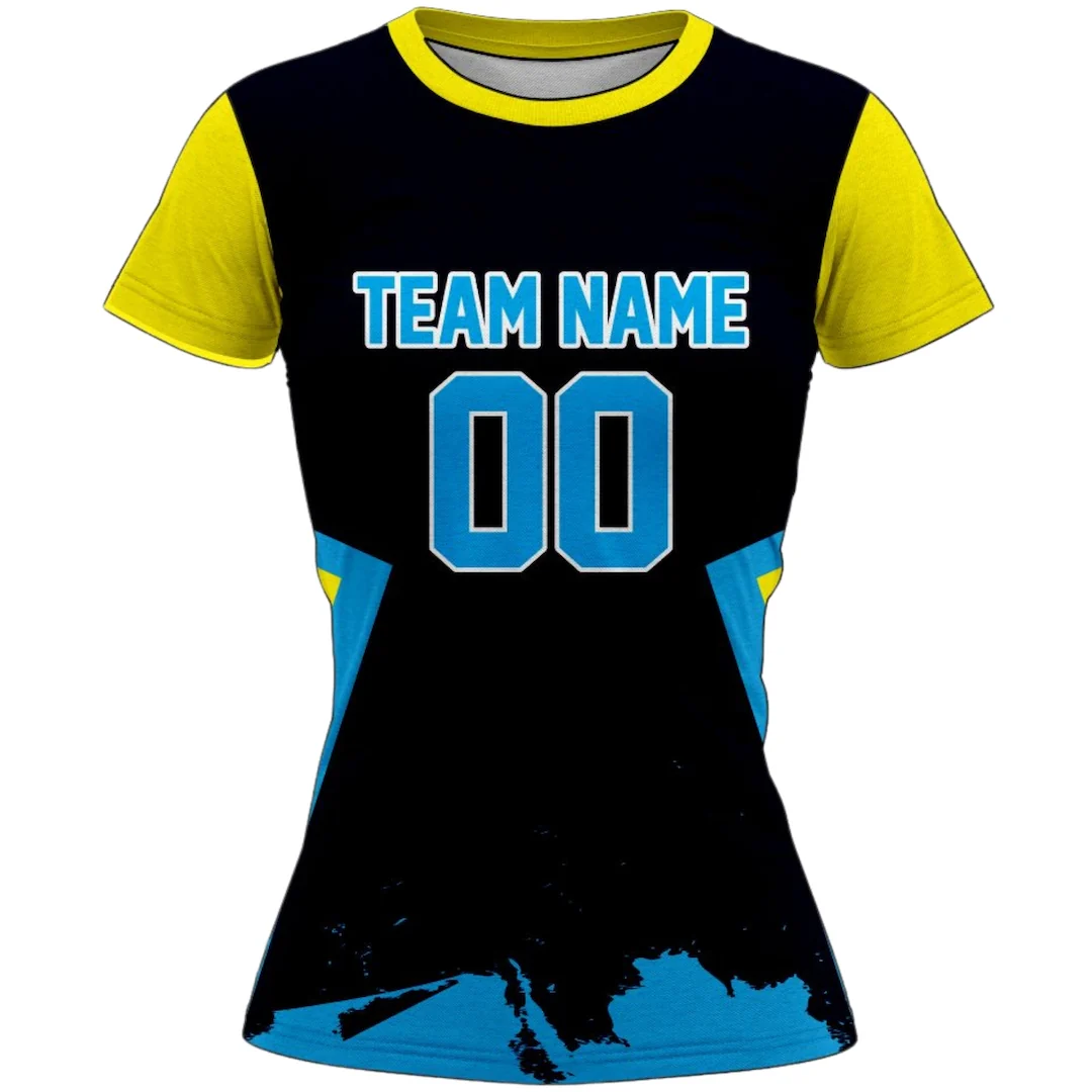 VJ114 Custom Black Volleyball Jersey - Adult & Youth Unisex - Hipona Sports