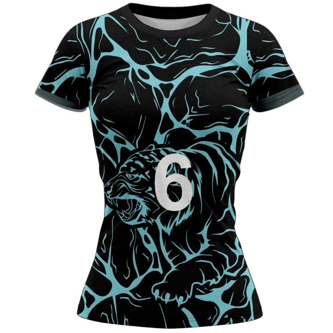 VJ141 Custom Black Volleyball Jersey - Adult & Youth Unisex - Hipona Sports