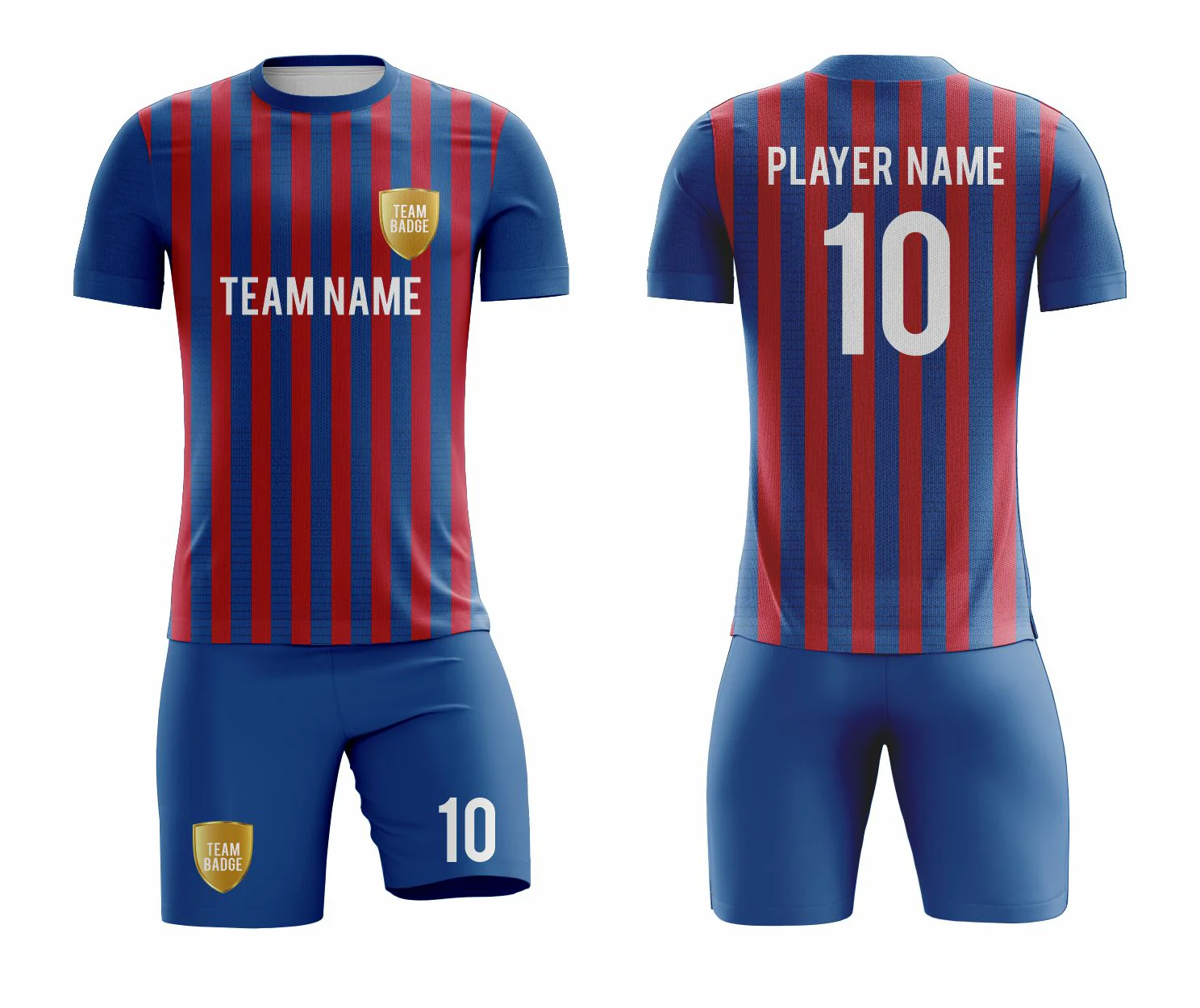 SB 1188 Blue/Red Sublimation Custom Soccer Jersey Adult & Youth Unisex - Hipona Sports