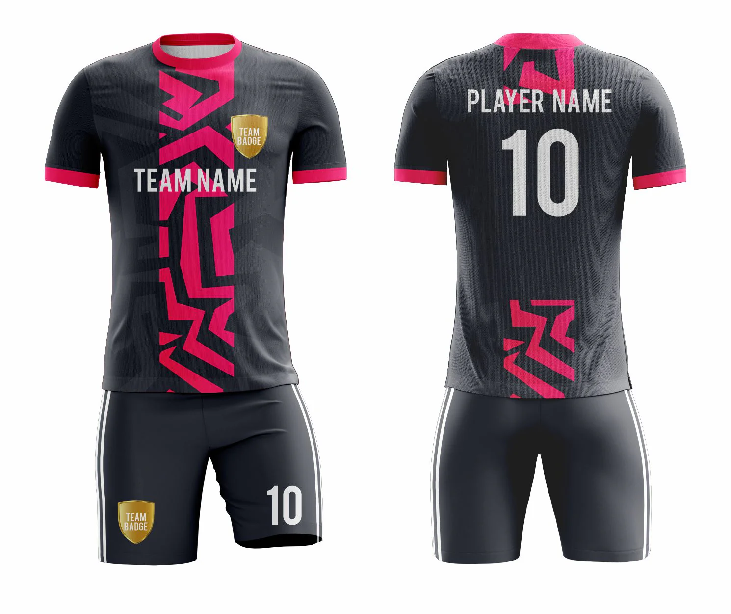 SB 1023 Black Sublimation Custom Soccer Jersey Adult & Youth Unisex - Hipona Sports