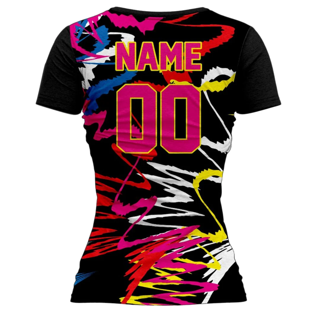 VJ128 Custom Black Volleyball Jersey - Adult & Youth Unisex - Hipona Sports