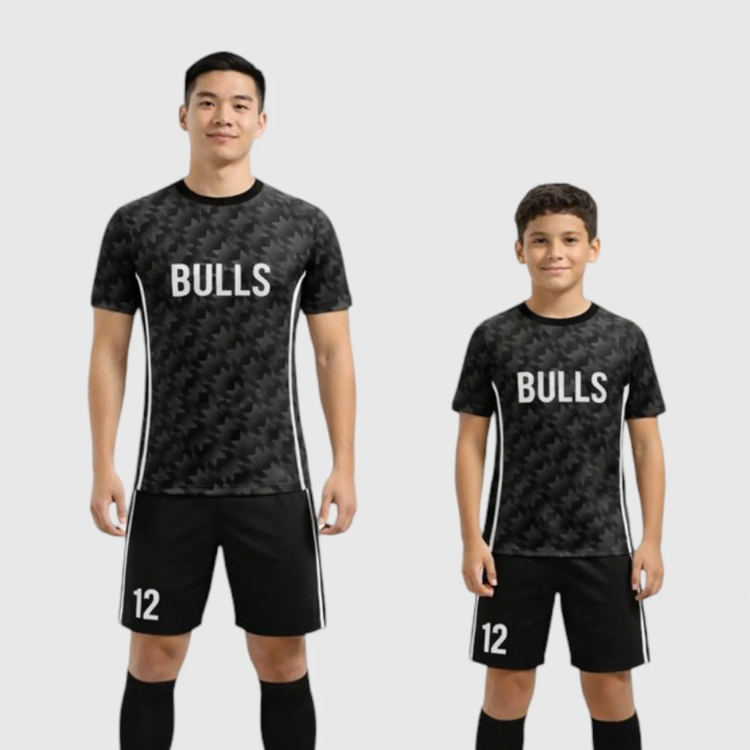 SB 1068 Black Sublimation Custom Soccer Jersey Adult & Youth Unisex - Hipona Sports