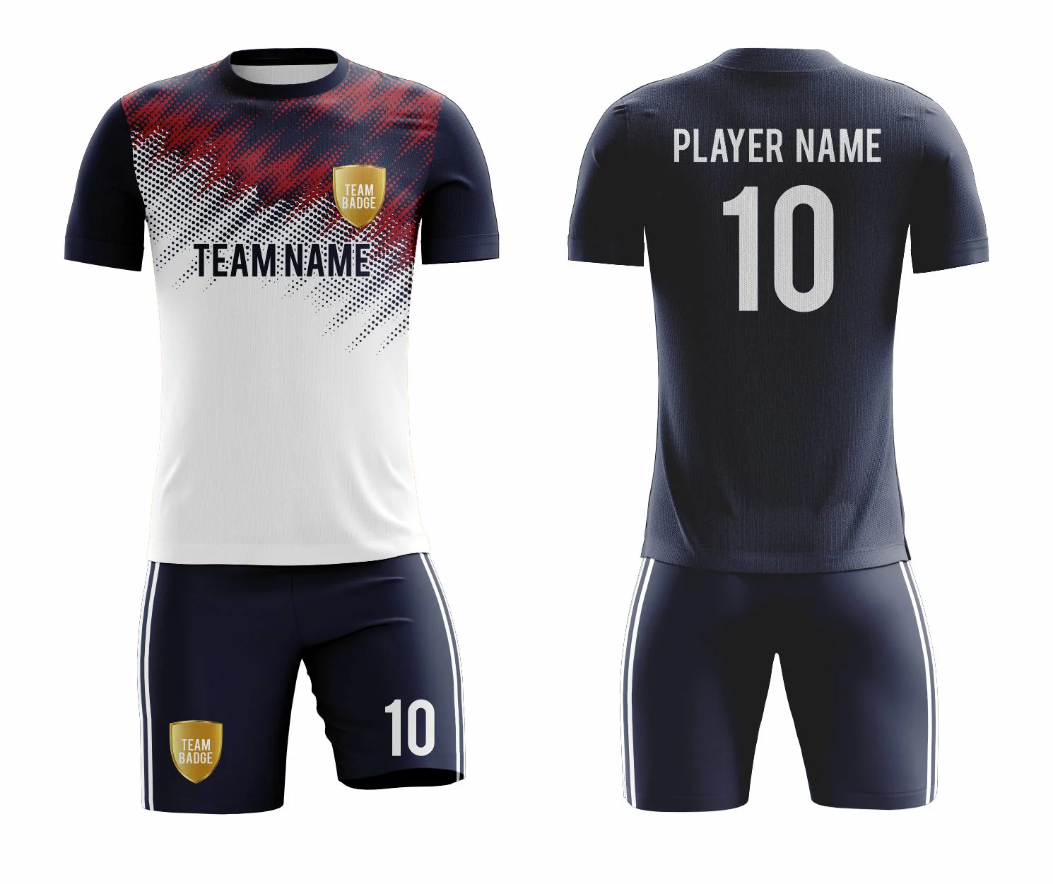 SB 1044 Black/White Sublimation Custom Soccer Jersey Adult & Youth Unisex - Hipona Sports