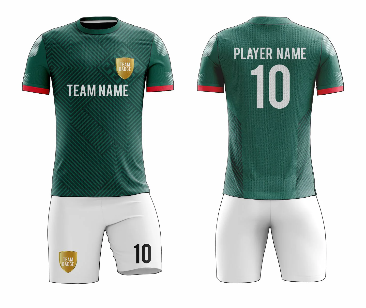 SB 12869 Green and White Sublimation Custom Soccer Jersey Adult & Youth Unisex - Hipona Sports