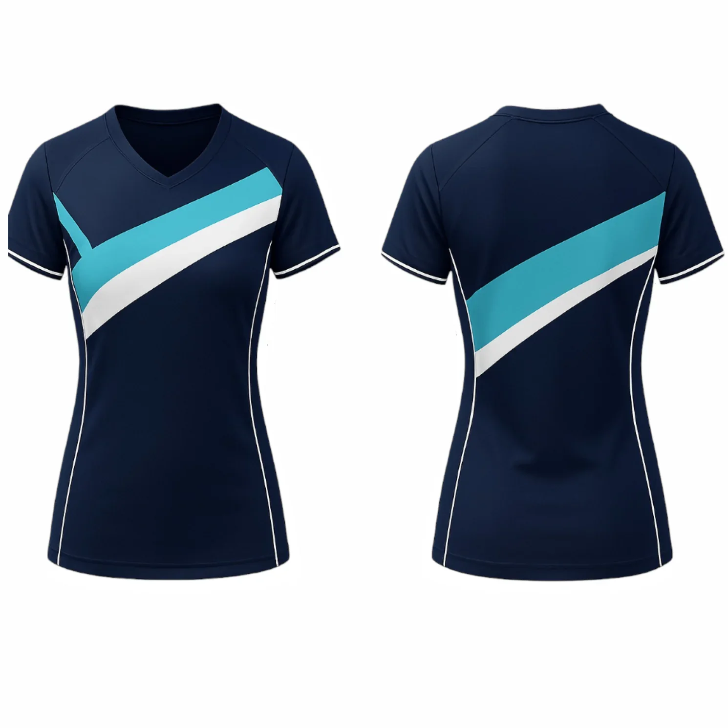 VJ200 Custom Navy Volleyball Jersey - Adult & Youth Unisex - Hipona Sports