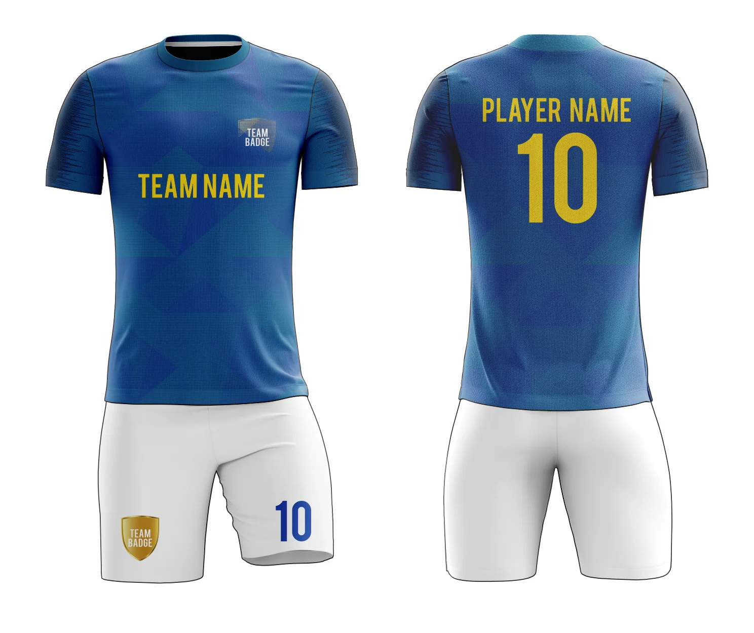 SB 12791 Blue and White Sublimation Custom Soccer Jersey Adult & Youth Unisex - Hipona Sports
