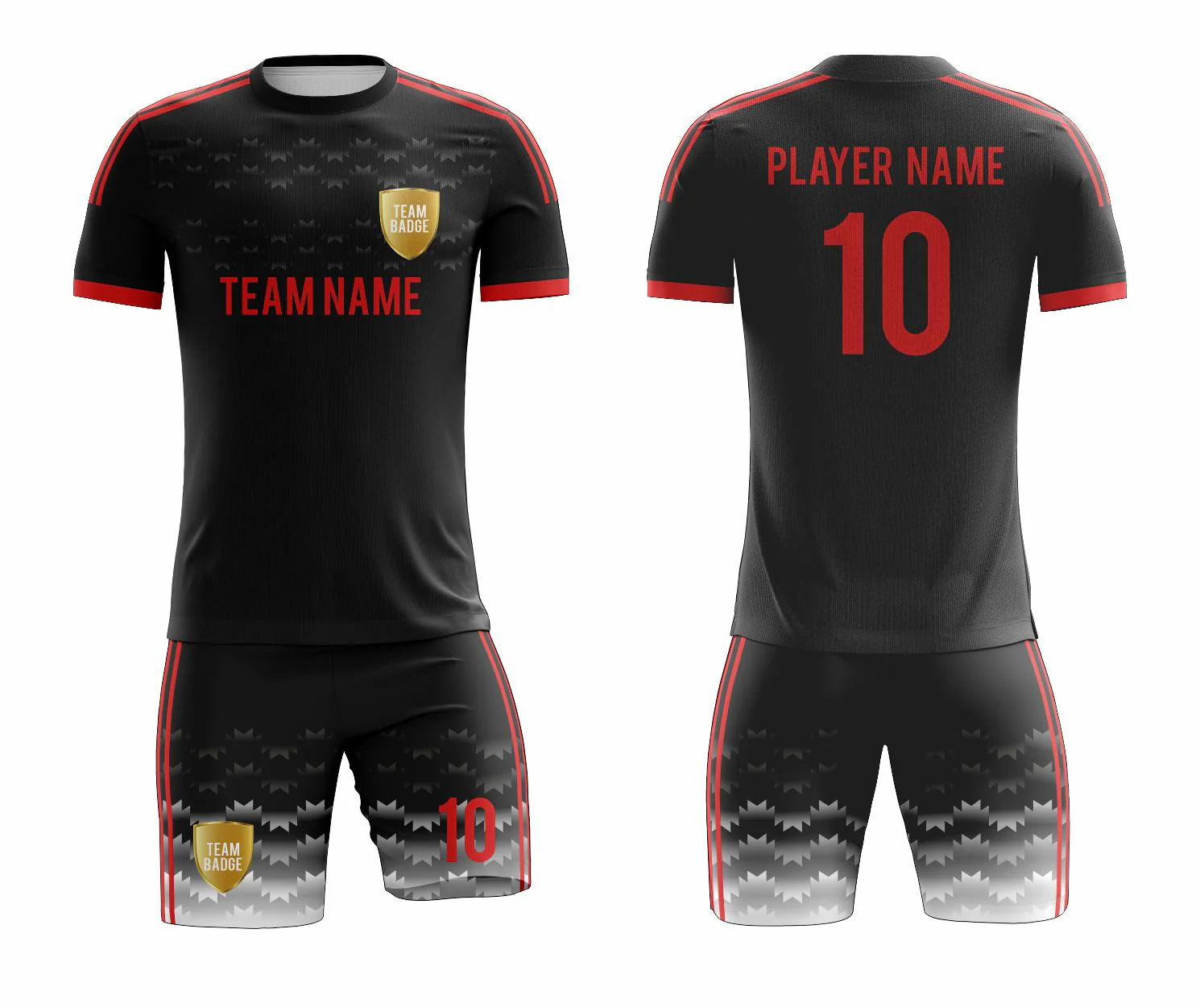 SB 1036 Black Sublimation Custom Soccer Jersey Adult & Youth Unisex - Hipona Sports