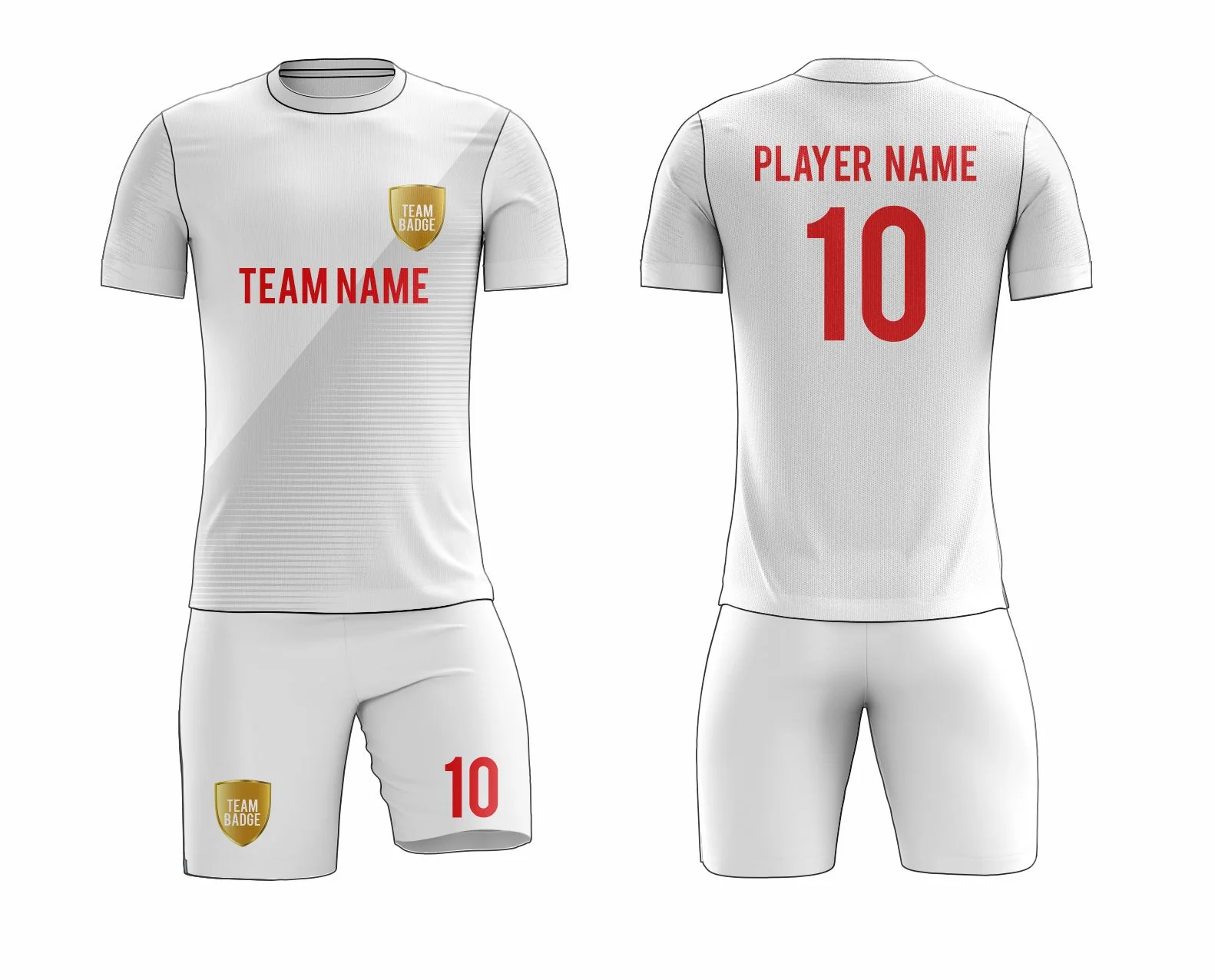 SB 1260 White Sublimation Custom Soccer Jersey Adult & Youth Unisex - Hipona Sports