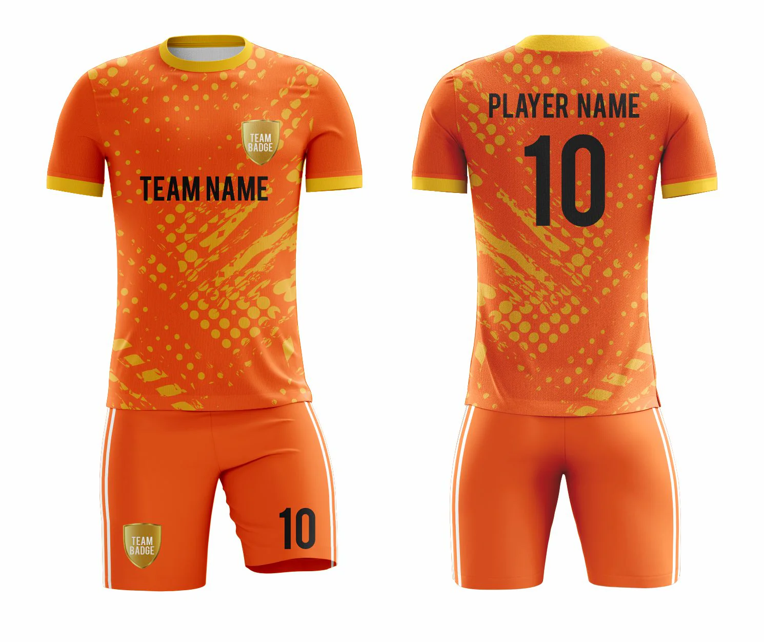 SB 1176 Orange Sublimation Custom Soccer Jersey Adult & Youth Unisex - Hipona Sports