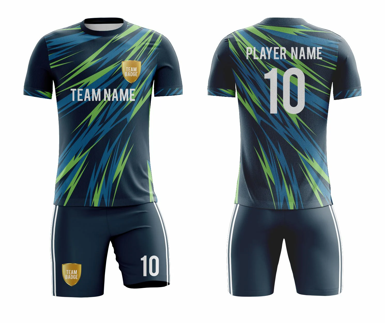 SB 1223 Green Sublimation Custom Soccer Jersey Adult & Youth Unisex - Hipona Sports