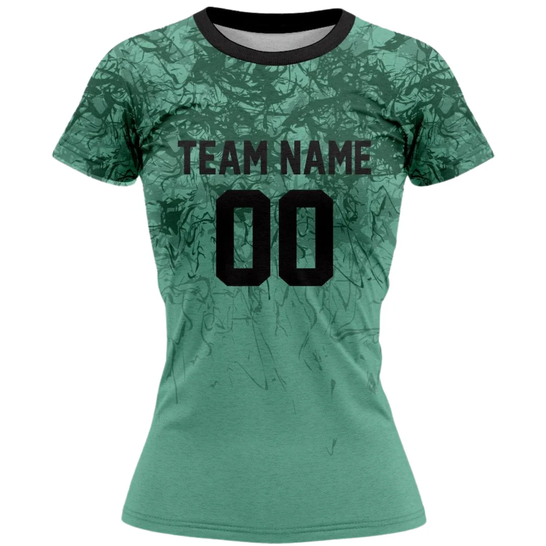 VJ148 Custom Green Volleyball Jersey - Adult & Youth Unisex - Hipona Sports