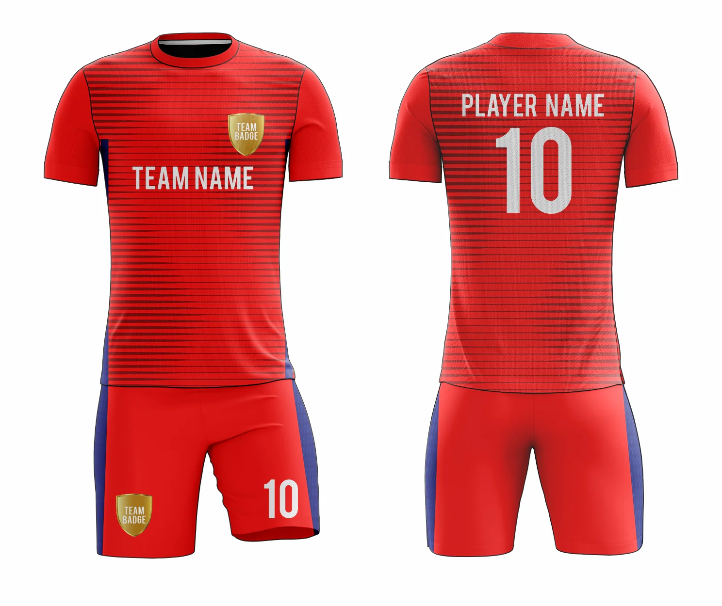 SB 12823 Red Sublimation Custom Soccer Jersey Adult & Youth Unisex - Hipona Sports